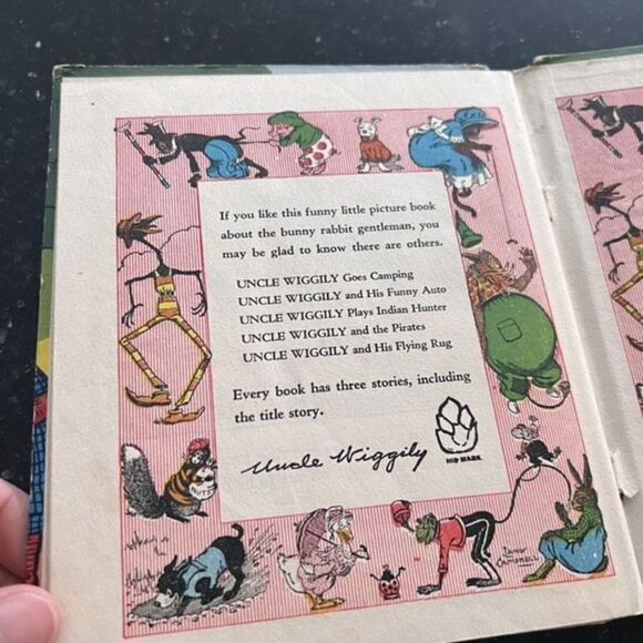 Vintage Uncle Wiggily On Roller Skates Howard‎ R. Garis, Childrens Book, 1940 - Picture 10 of 10